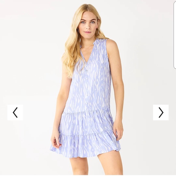 Darling 9 West lilac sundress! Sz L - Picture 1 of 8